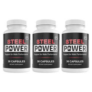 Steel Power Mens Health Support Dietary Supplement 30 Capsules Bundle of 3 — photo 1