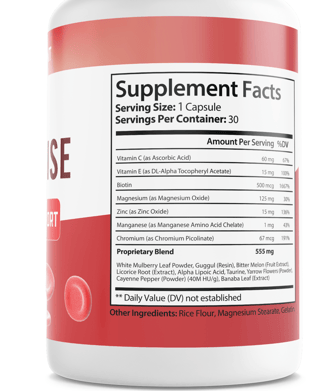 GlucoSense Blood Health Support Dietary Supplement 30 Capsules (Bundle of 3) — photo 2