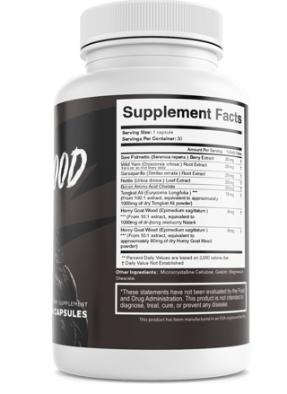 HorseWood Mens Health Support Horse Wood Dietary Supplement 30 Capsules — photo 2