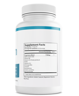 Nervetin Nerve Health Support Dietary Supplement 30 Capsules — photo 2