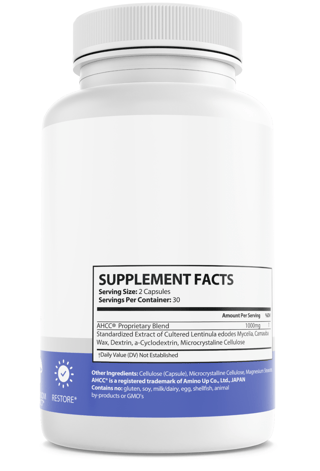 AHCC restore Immune Support Dietary Supplement 60 Capsules — photo 2