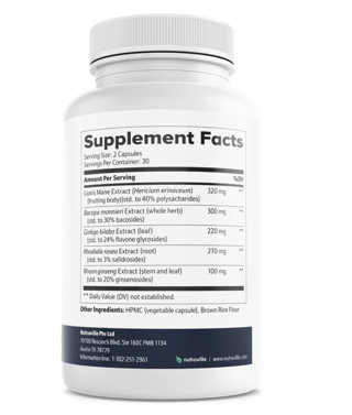 Cognifort + Memory Mind Health Support Dietary Supplement 60 Capsules — photo 2