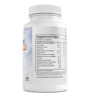 Phytage Labs Thyroid Health Support Dietary Supplement 60 Capsules — photo 2
