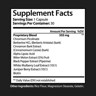 Natural Glyco Blood Sugar Support Dietary Supplement 30 Capsules (Bundle of 6) — photo 2