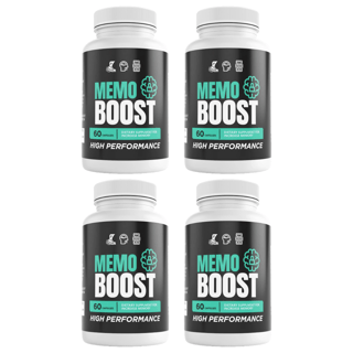 Memo Boost Mind Memory Health Support Dietary Supplement 60 Capsules Bundle of 4 — photo 1