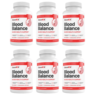GlucoRX Blood Balance Blood Health Support Supplement 30 Capsules (Bundle of 6) — photo 1