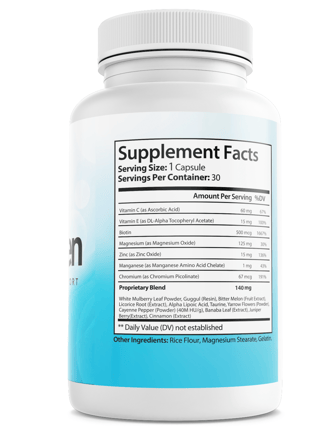 GlucoZen Blood Health Support Gluco Zen Dietary Supplement 30 Capsules — photo 2