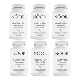 NOOR HAIR Healthy Hair Formula Dietary Supplement 60 Capsules Bundle of 6 — photo 1
