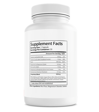 Gluco Capsules Blood Health & Optimizer Support 30 Capsules WellSpring Nutrients — photo 2