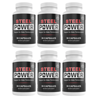 Steel Power Mens Health Support Dietary Supplement 30 Capsules Bundle of 6 — photo 1