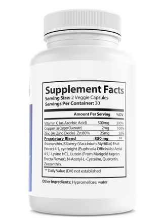 Visiflora Vision Support Dietary Supplement 60 Capsules — photo 2