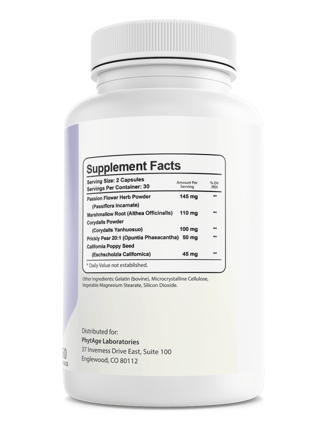 Phytage Labs Nerve Support Dietary Supplement 60 Capsules — photo 2
