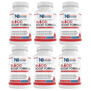 Blood Boost Formula Blood Flow Support Nature's Boost 60 Capsules (Bundle of 6) — photo 1