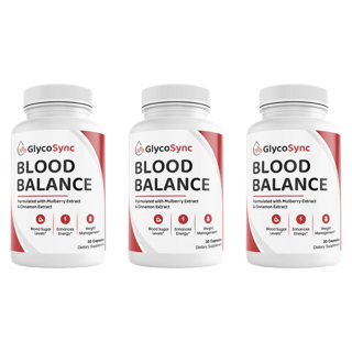 GlycoSync Blood Health Support  Dietary Supplement  30 Capsules Bundle of 3 — photo 1