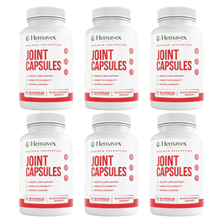 HemaVex Joint Health Support Dietary Supplement 30 Capsules (Bundle of 6) — photo 1