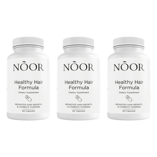 NOOR HAIR Healthy Hair Formula Dietary Supplement 60 Capsules Bundle of 3 — photo 1