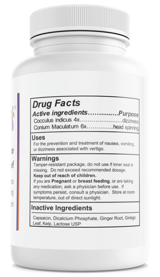 Vertisil Vertigo Relief Dizziness Nausea Support 60 Capsules (Bundle of 2) — photo 2
