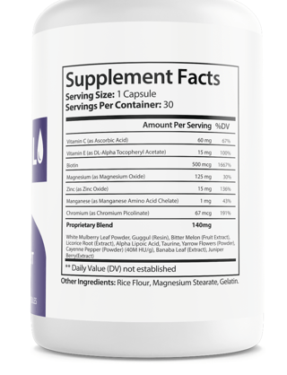 GlycoPezil Blood Health Support Dietary Supplement 30 Capsules — photo 2
