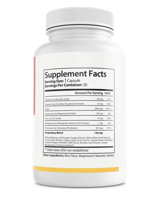 Gold Gluco Health Blood Health Support Dietary Supplement 30 Capsules — photo 2