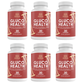 Gluco Health Blood Health Support Dietary Supplement 30 Capsules (Bundle of 6) — photo 1
