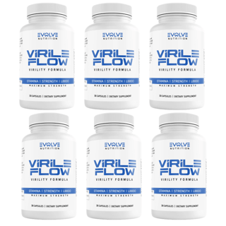 Virile Flow Mens Health Support Dietary Supplement 30 Capsules (Bundle of 6) — photo 1