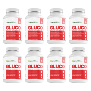 Hemo NEXA Gluco Blood Health Support Dietary Supplement 30 Capsules Bundle of 8 — photo 1