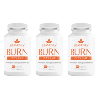 Bravenly Burn Glucose Health Support Dietary Supplements 60 Capsules Bundle of 3 — photo 1