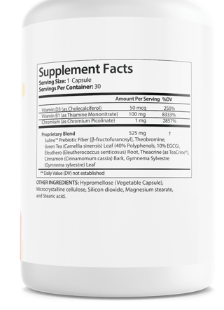 Insu Fend Insufend Blood Sugar Support Prebiotic Dietary Supplement 30 Capsules — photo 2