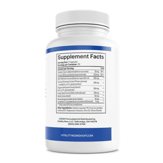 Vitality Now Youthful Prostate Health Support Dietary Supplement 60 Capsules