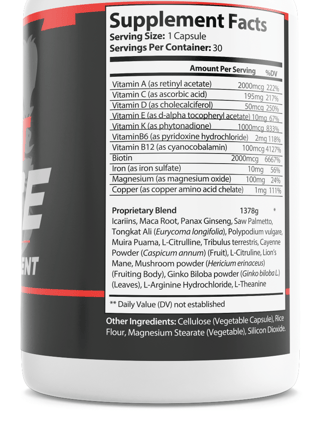 Beast Force Mens Health Support Dietary Supplement 30 Capsules — photo 2