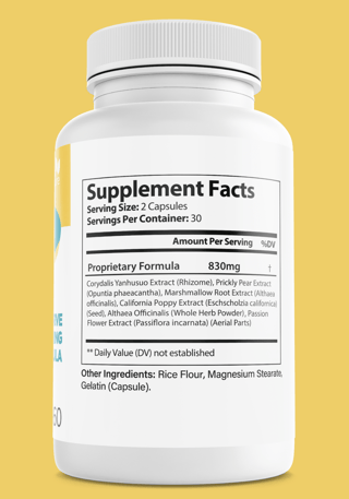 CalmPro 5 Nerve Calming Formula Support Dietary Supplement 60 Capsules — photo 2