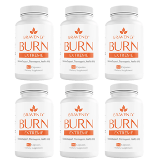 Bravenly Burn Glucose Health Support Dietary Supplements 60 Capsules Bundle of 6 — photo 1
