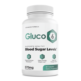 Gluco 6 Blood Sugar Support Supplement Healthy Glucose Weight Loss - 30 Capsules — photo 1