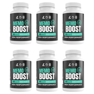 Memo Boost Mind Memory Health Support Dietary Supplement 60 Capsules Bundle of 6 — photo 1