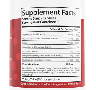 GlucoZone Blood Health Support Dietary Supplement 60 Capsules Gluco Zone — photo 2
