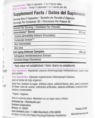 Stemtech Stem Release Stem Cell Nutrition Dietary Supplement 60 Capsules — photo 2