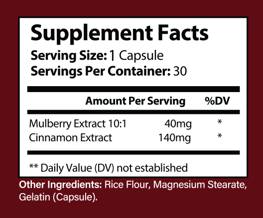 Glucocyn Blood Sugar Support Dietary Supplement 30 Capsules — photo 2
