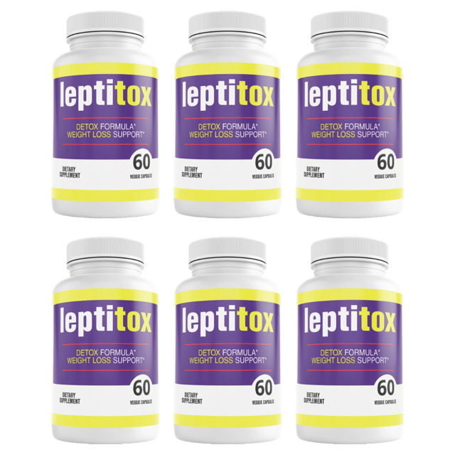 Leptitox Dietary Supplement 60 Capsules Bundle of 6 — photo 1