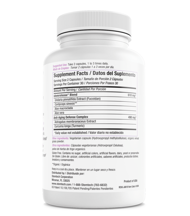 StemRelease3 SRE StemTech Advanced Stem Cell Dietary Supplement 60 Capsules 2Pck — photo 2