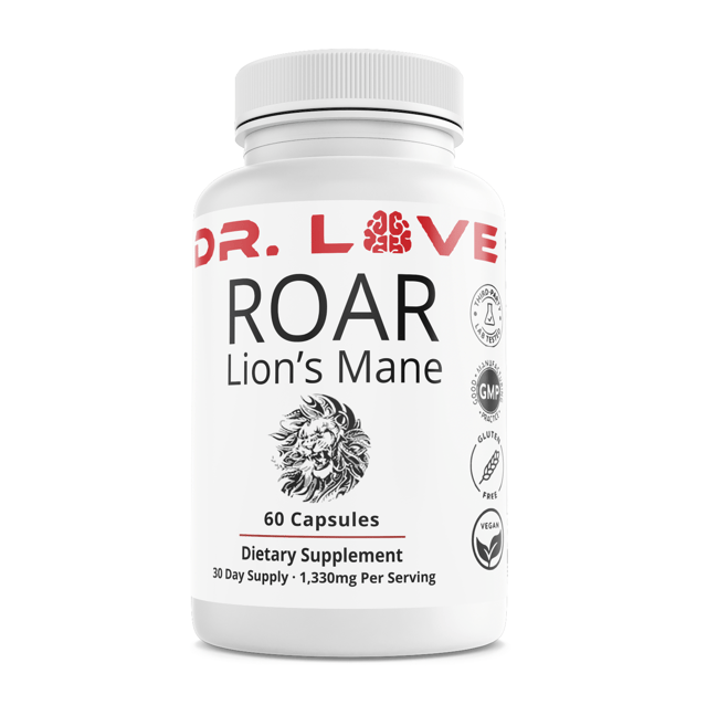 Dr Love Roar Lion's Mane Male Health Support Dietary Supplement 60 Capsules — photo 1