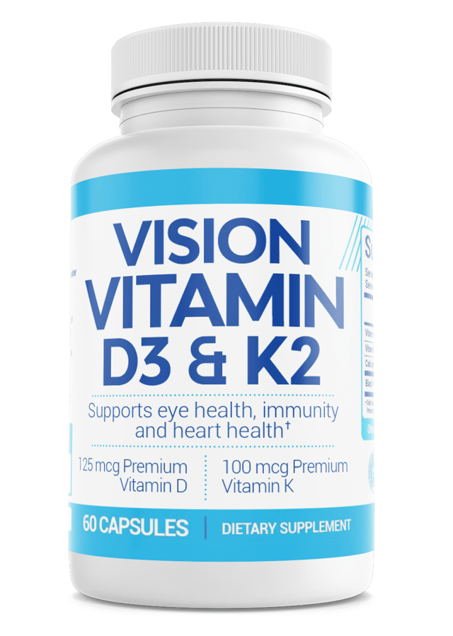 Vision Vitamin D3 & K2 Vision Eye Health Support Dietary Supplement 60 Capsules — photo 1
