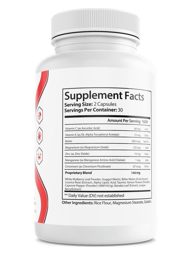GlycoVista Blood Health Support Glyco Vista Supplement 60 Capsules (Bundle of 6) — photo 2