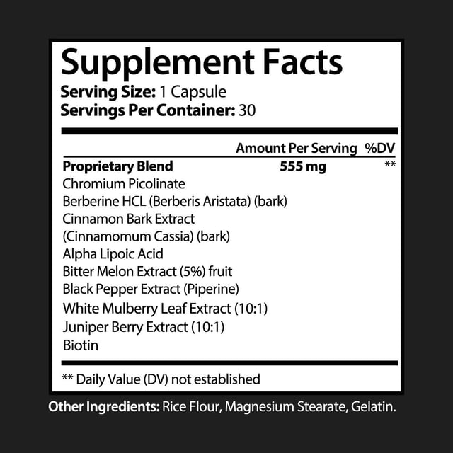 Natural Glyco Blood Sugar Support Dietary Supplement 30 Capsules (Bundle of 6) — photo 2