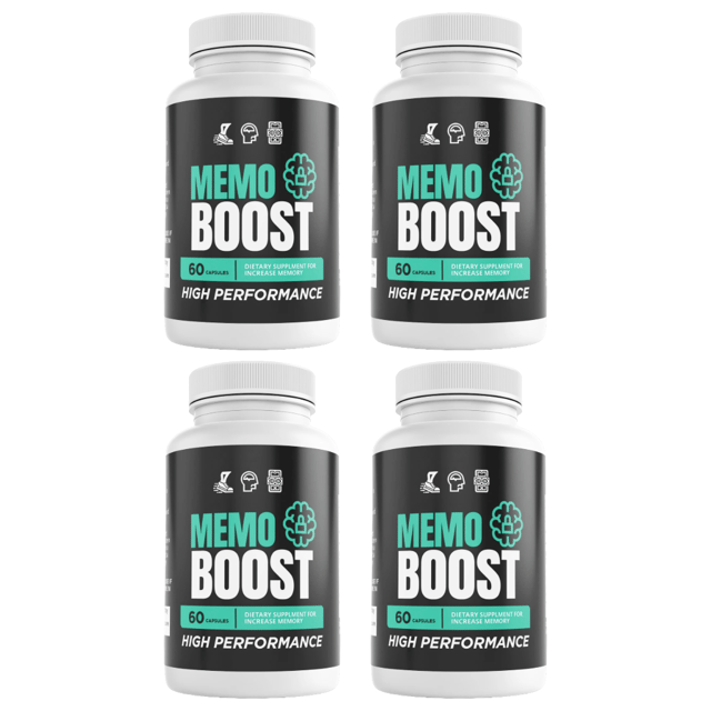 Memo Boost Mind Memory Health Support Dietary Supplement 60 Capsules Bundle of 4 — photo 1