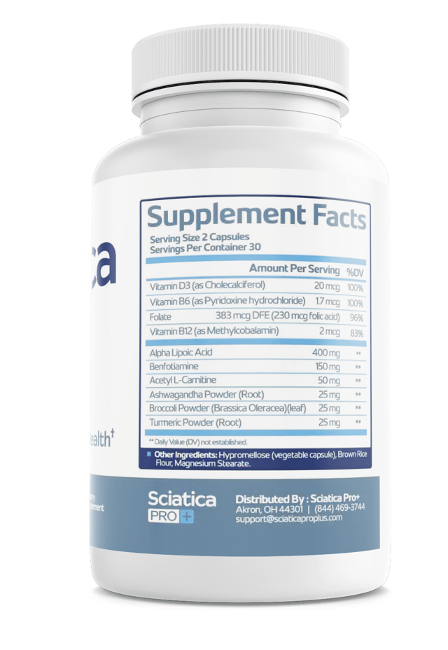 Sciatica Pro Plus Sciatica Pro + Health Support Dietary Supplement 60 Capsules — photo 2