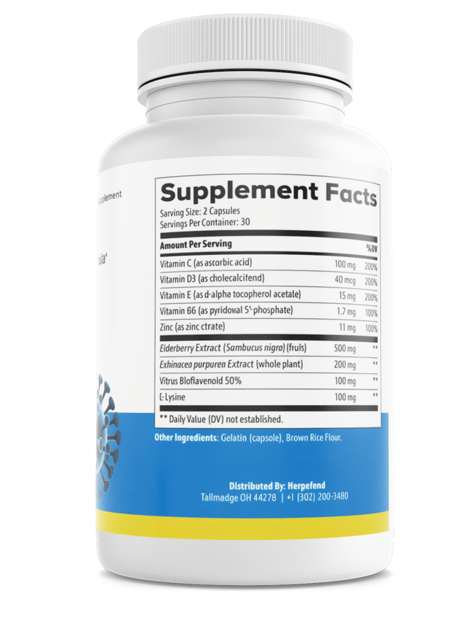 HerpaFend Advanced Wellness  Skin Health Support Dietary Supplement 60 Capsules — photo 2