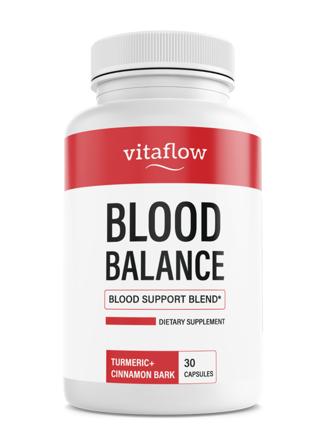 Vitaflow Blood Balance Dietary Supplement Turmeric Cinnamon Bark 30 Capsules — photo 1