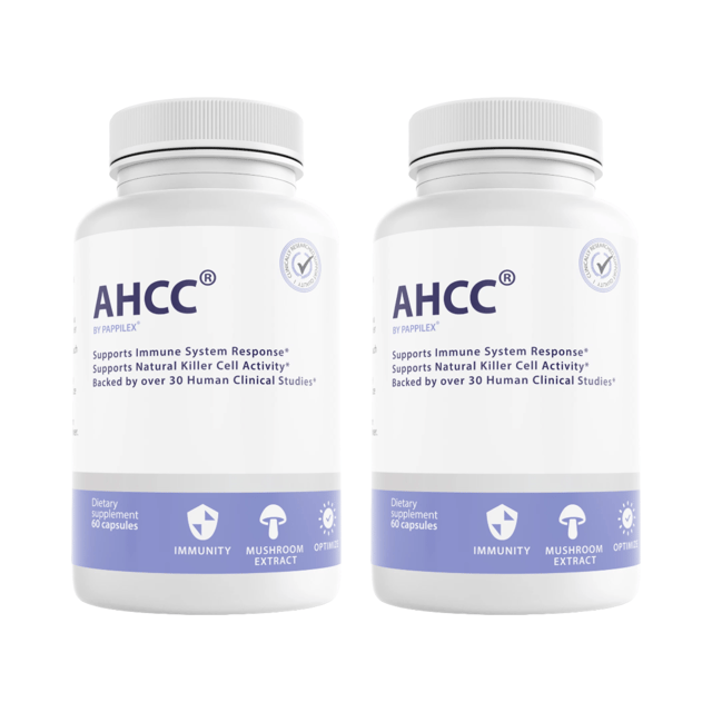 AHCC Pappilex Support Dietary Supplement 60 Capsules (Bundle of 2) — photo 1