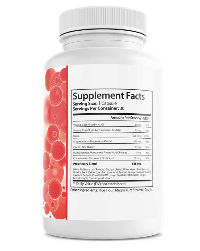 Glucofort Blood Sugar Support Gluco Fort Dietary Supplement 30 Capsules — photo 2