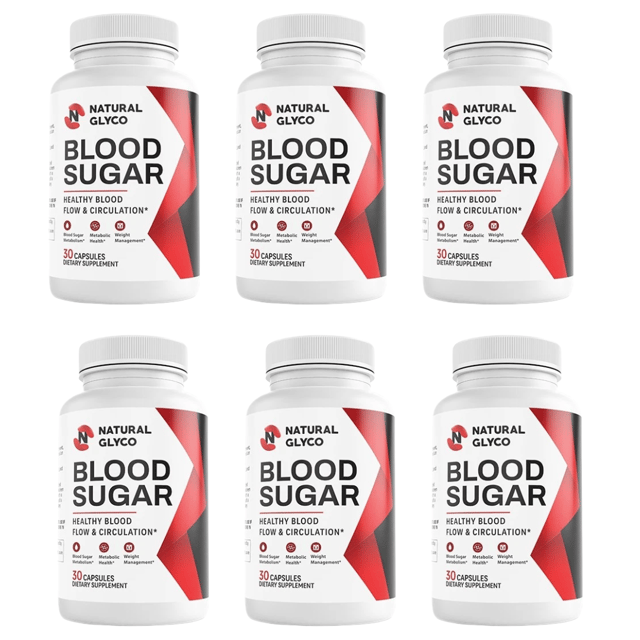 Natural Glyco Blood Sugar Support Dietary Supplement 30 Capsules (Bundle of 6) — photo 1